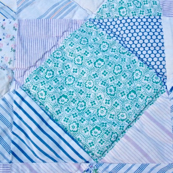 Ralph Lauren Patchwork Quilt King Size Pastels - Picture 4 of 9